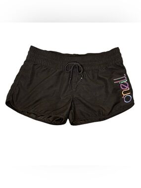 O'Neill Dark Brown Board Shorts Womens Sz L Elastic Waist
Drawstring Swim Shorts